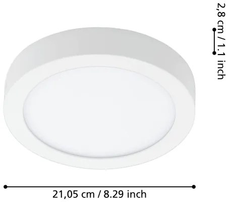 Eglo 900103 - Corp de iluminat pentru baie LED dimabil FUEVA-Z LED/16,5W/230V IP44