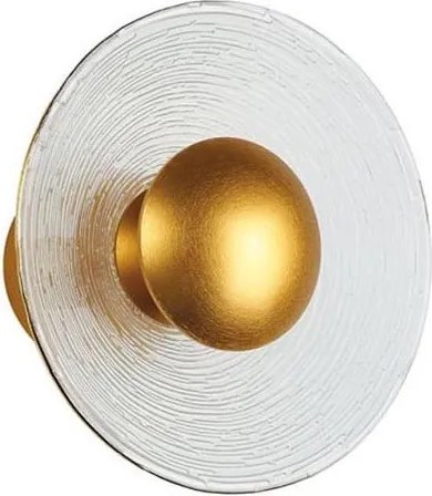 Lampă de perete LED GLAMOUR, 9W/230V, aurie