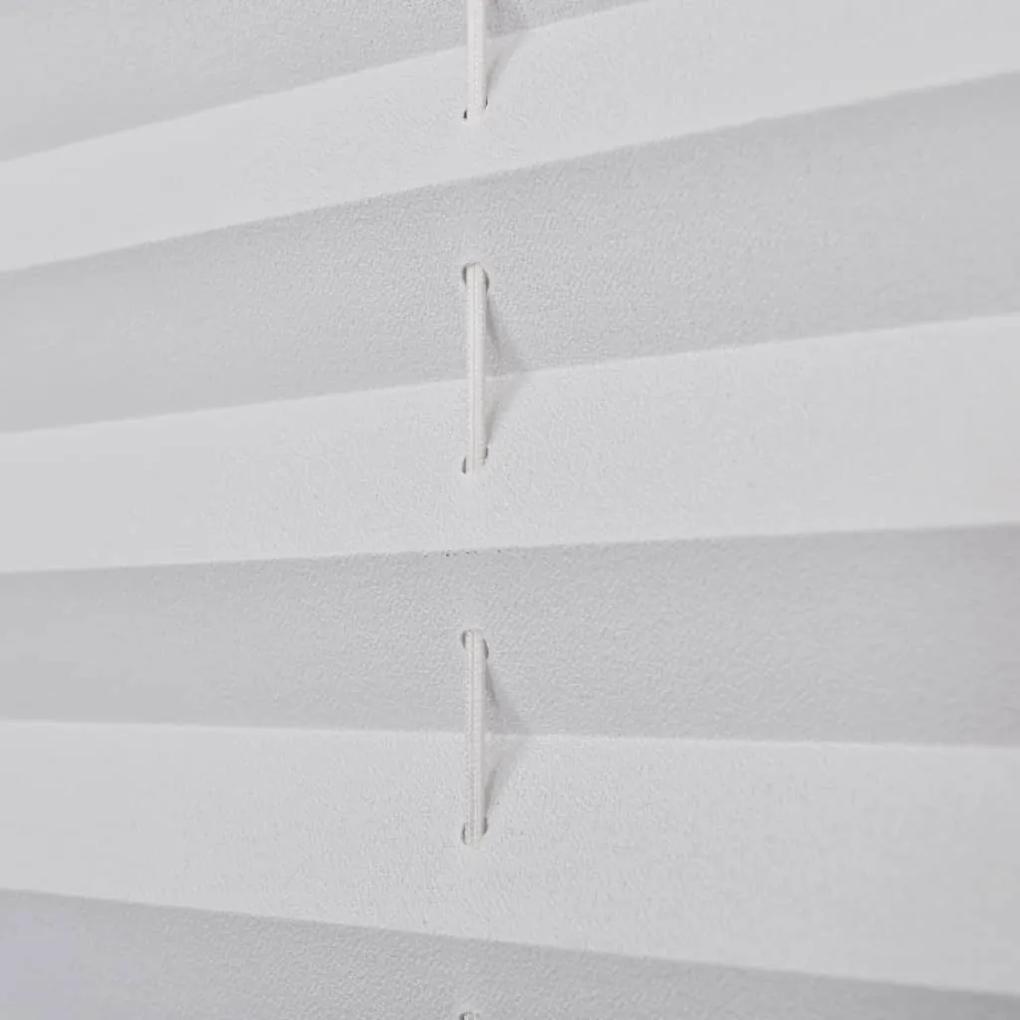 Jaluzea plisse, alb, 90x150 cm, pliuri Alb, 90 x 150 cm