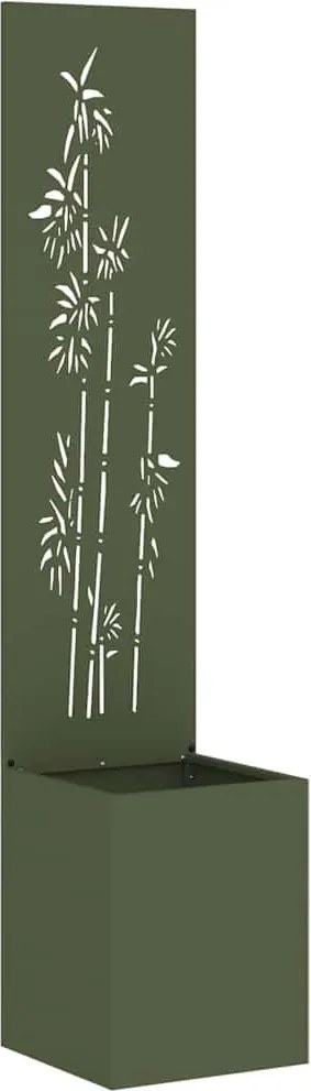 vidaXL Ecran de intimitate pentru grădină Olivengrønn 32 x 32 x 150 cm