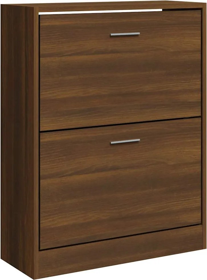 vidaXL Pantofar, stejar maro, 63x24x81 cm, lemn compozit
