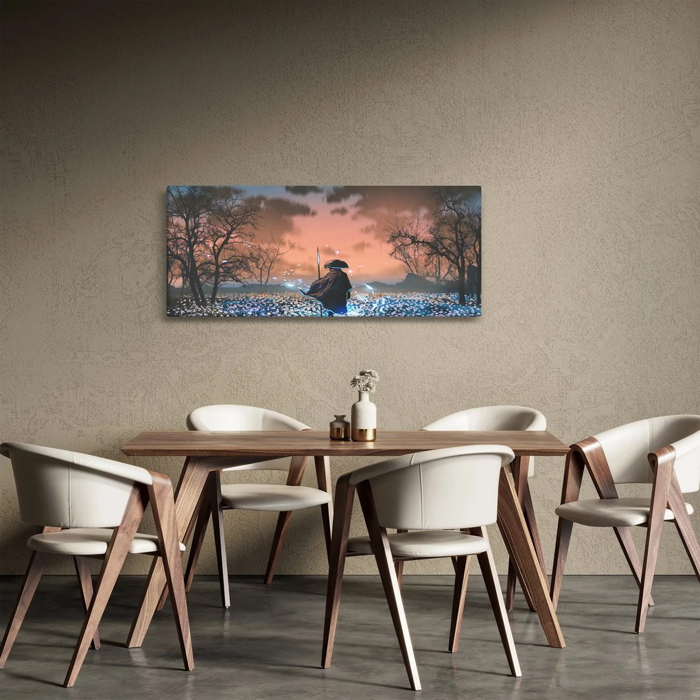 Tablou - Ilustrație a unui războinic (120x50 cm)