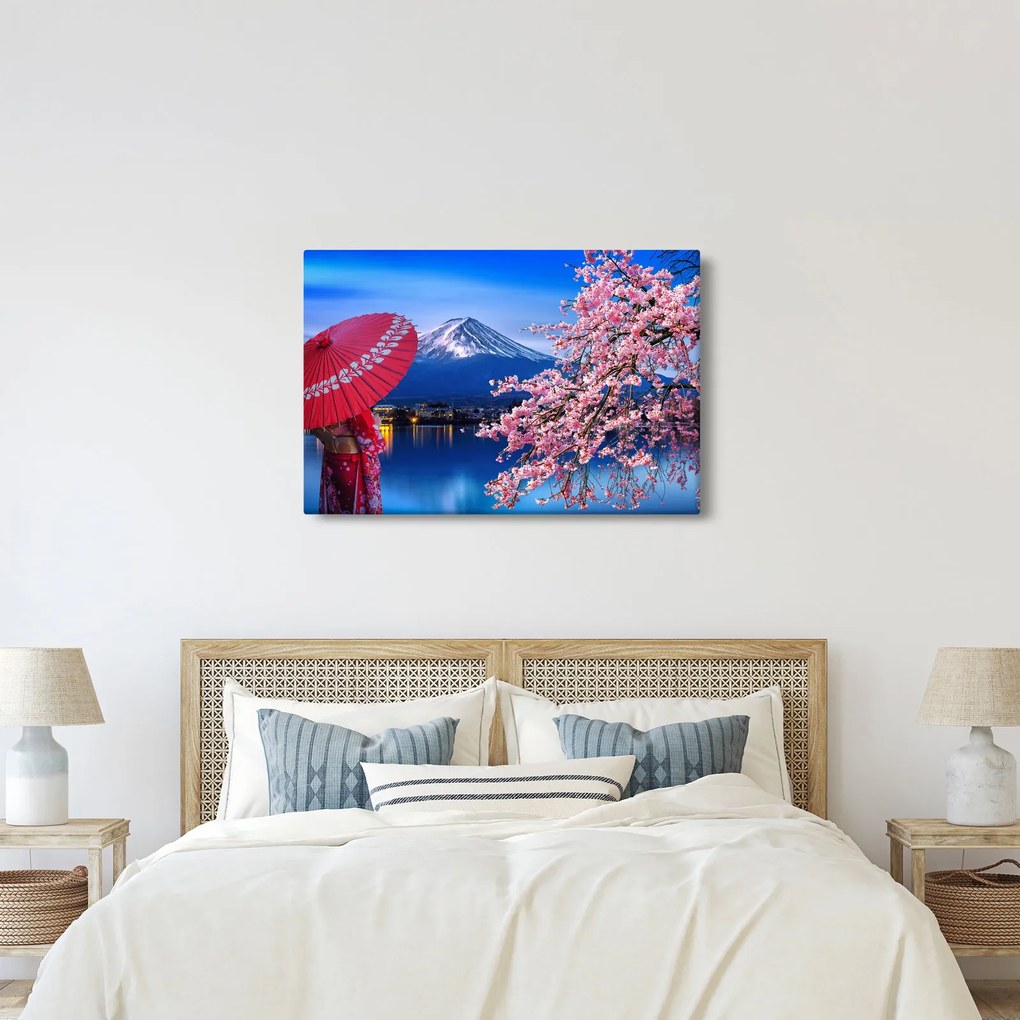 Tablou - cu privire la munte - Japonia (90x60 cm)