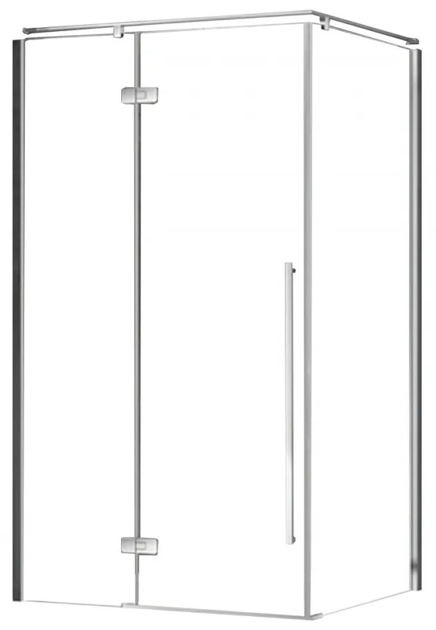 Cabină de duș pătrată Sorrento Plus 90x120 stânga cu înveliș Easy Clean