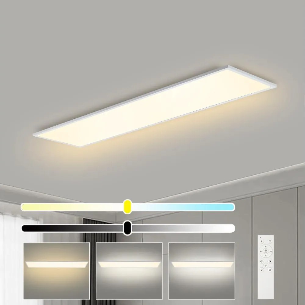 Brilagi - Corp de iluminat LED dimabil SLIMFRAME LED/58W/230V 120x30 cm alb + telecomandă