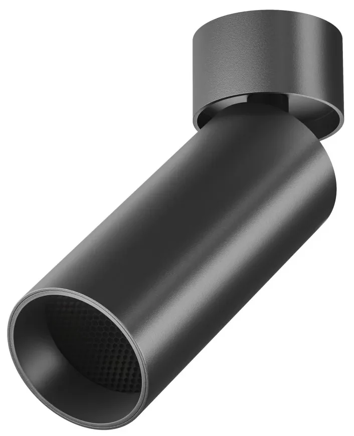 Spot LED aplicat directionabil design tehnic  Focus negru, 3000K