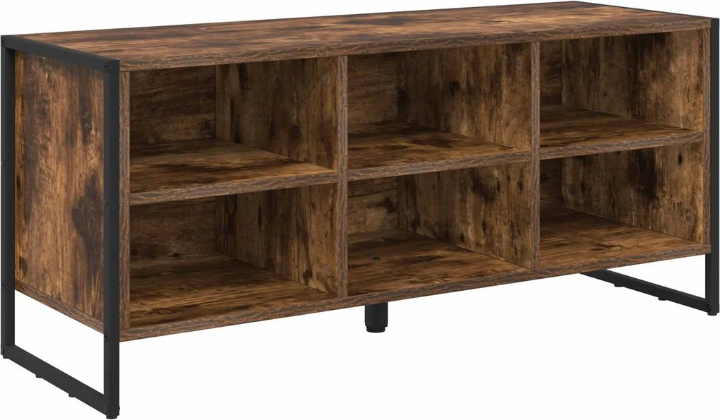 vidaXL Dulap pentru pantofi Stejar fumuriu 60 x 35 x 44 cm