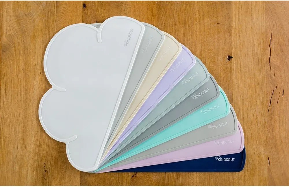 Suport din silicon pentru masă Kindsgut Cloud, 49 x 27 cm, roz închis