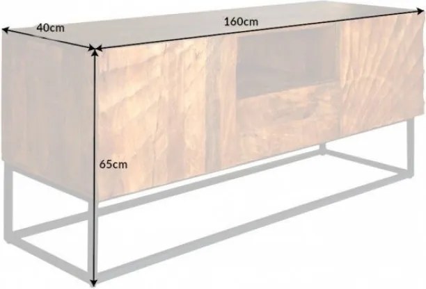 Comoda TV din lemn Scorpion 160cm Mango maro