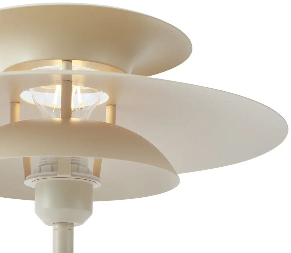 Lampă de masă retro bej din oțel 45 cm - Pauly