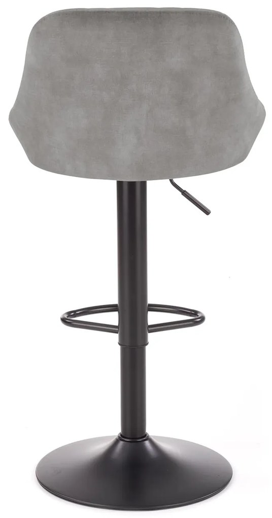 Scaun tip bar Henrietta (gri + negru). 1039561