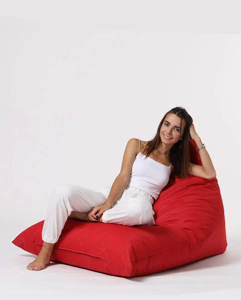 Fotoliu puf pentru grădină Pyramid Big Bed Pouf - Red