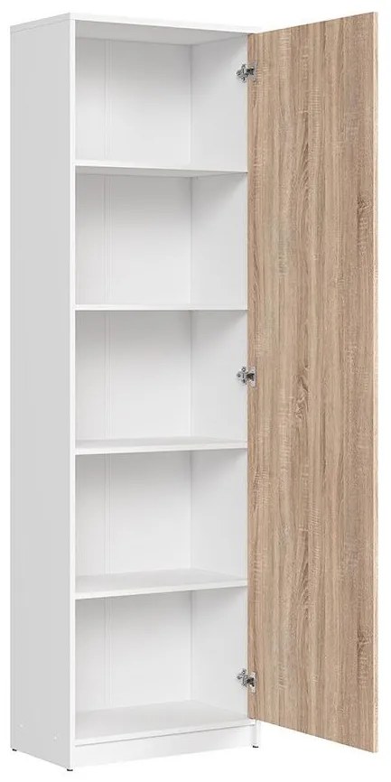 Dulap cu rafturi Nepo Plus 22 (alb + stejar sonoma) . 1098359
