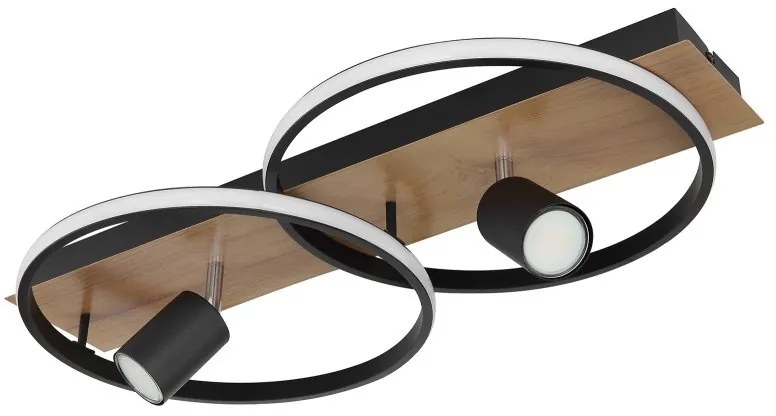 Plafoniera LED design indistrial Danny 62x32cm
