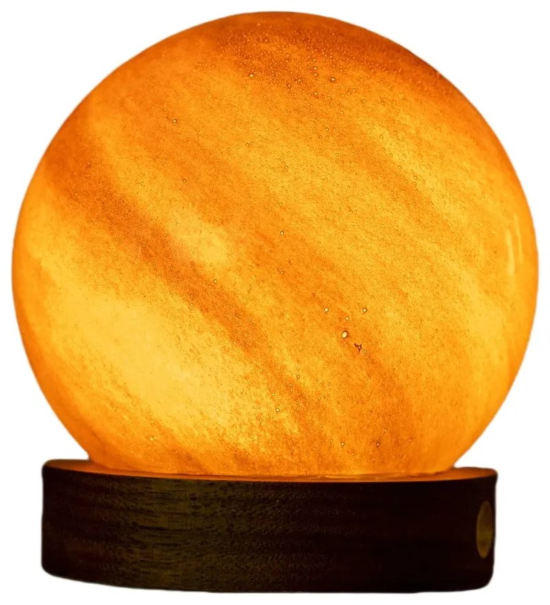 Decorațiune luminoasă maro închis cu USB ø 8 cm Sand Storm – Gingko