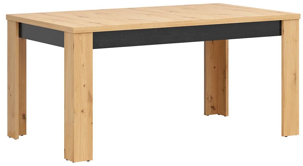 Masă de sufragerie Ostia STO/7/16 (Stejar artisan + Stejar negru) (pentru 6 sau 8 persoane). 1025966