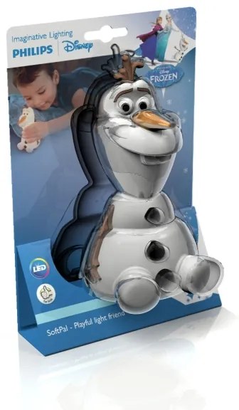 Philips 71768/08/16 - Lampă pentru copii Disney Frozen Olaf LED/0,3W/2xAAA om de zăpadă