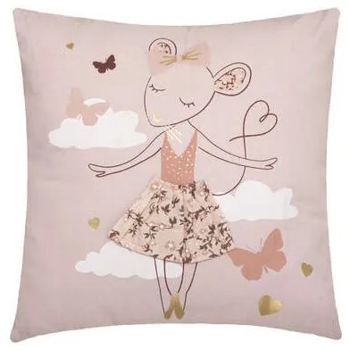 Perna Decorativa Mouse Pink, 40 x 40 Cm