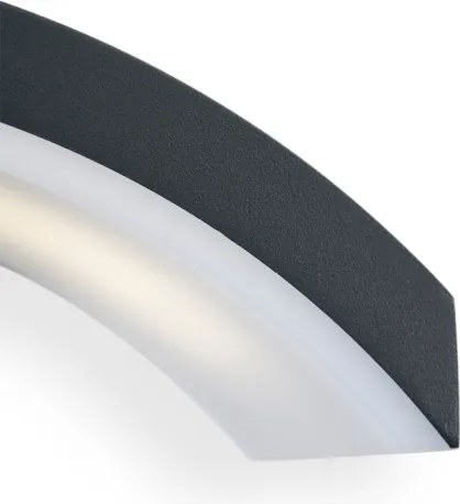 Aplică LED de exterior cu senzor Brilagi ARCELO LED/8W/230V IP54