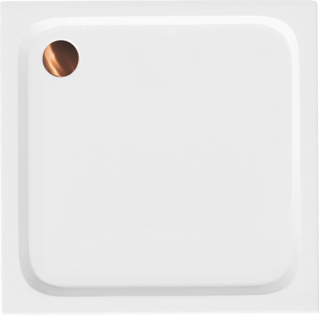 Cada pentru dus din acril Rea Belmond White 80x80