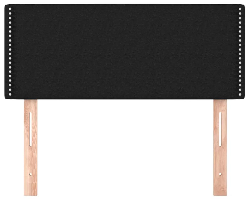 Tablie de pat, negru, 100x5x78 88 cm, textil 1, Negru, 100 x 5 x 78 88 cm