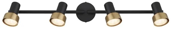 Spot Globo 57917-4G MASON 4xGU10/25W/230V negru/auriu