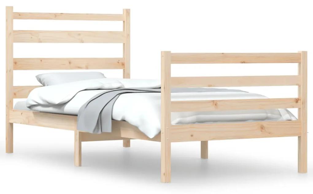 3103703 vidaXL Cadru de pat, 100x200 cm, lemn masiv de pin