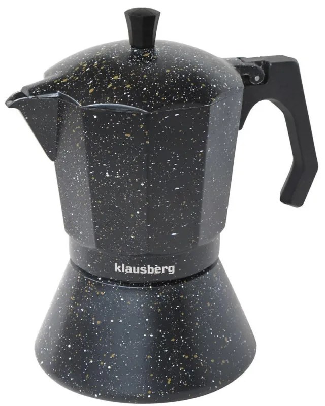 Cafetiera moka Klausberg KB 7160, 9 cesti, Inductie, Negru