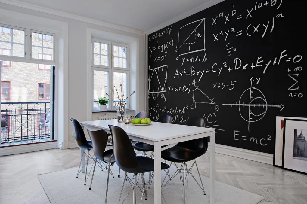 Fototapet, Black board, Rebel Walls