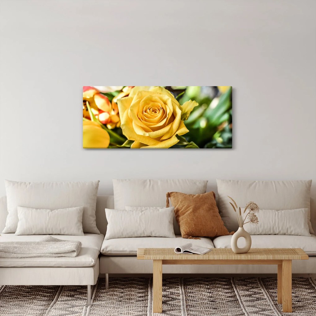 Tablou cu trandafir (120x50 cm)
