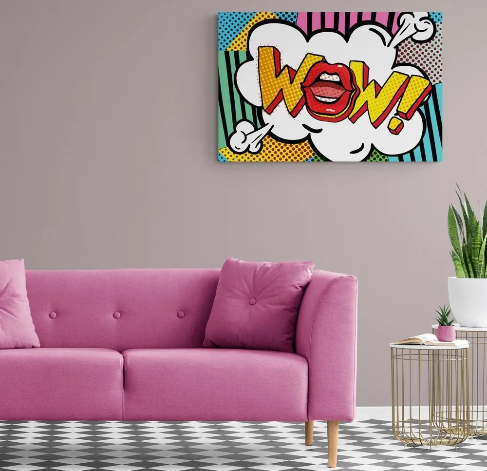 Tablou în stil pop art - WOW!