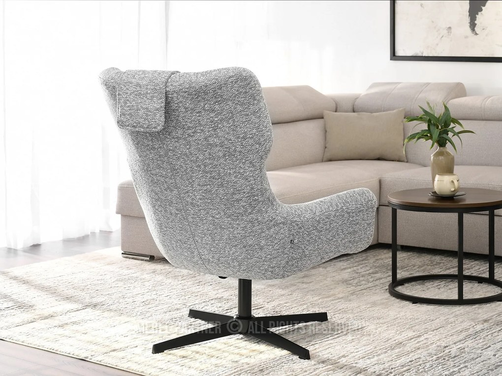 Fotoliu Irma (gri + negru). Promo -22%. 1110069