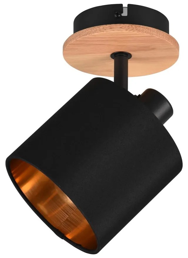 Spot negru/în culoare naturală ø 12 cm Tommy – Trio