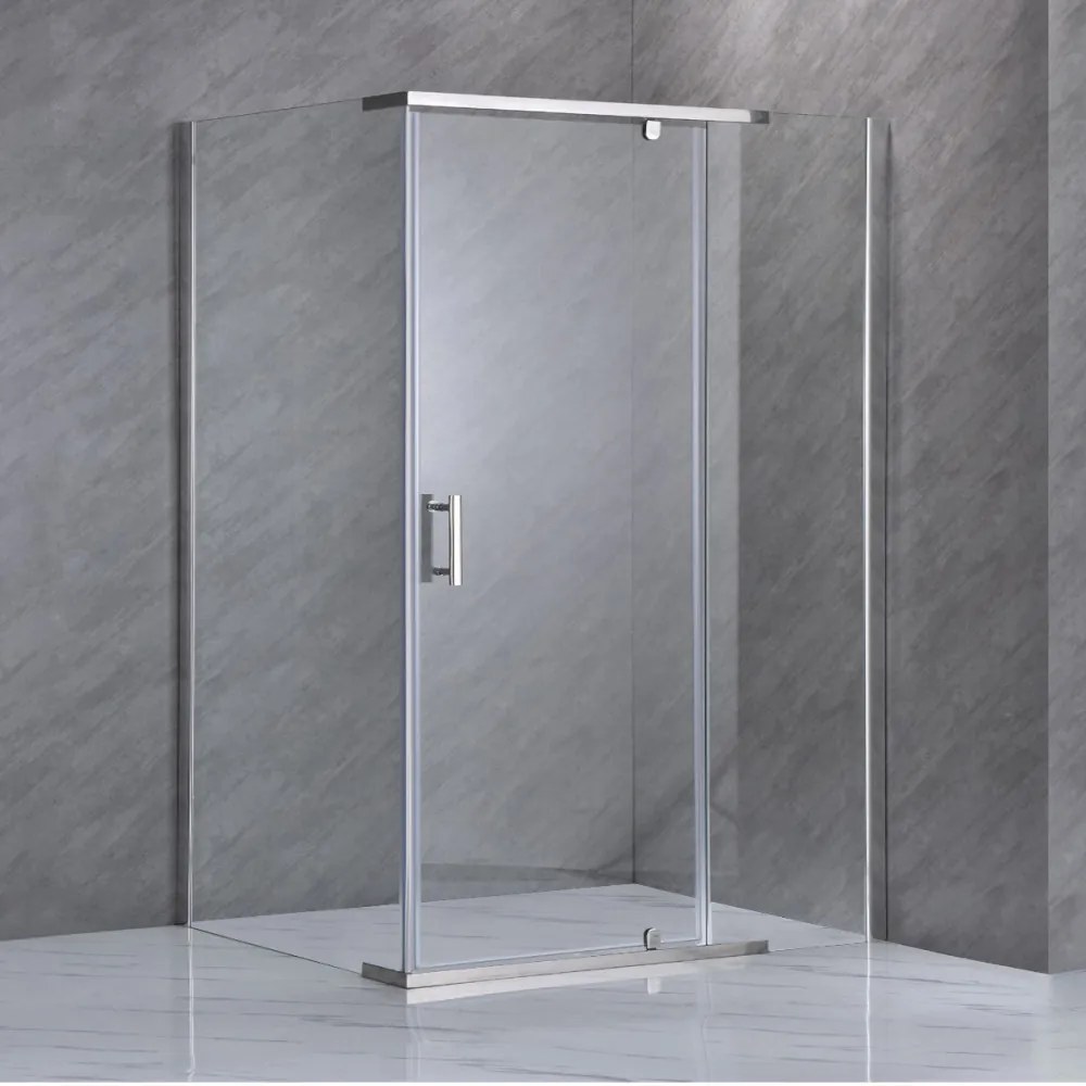 Cabină de duș asimetrică Leziter GALS80120 Galatro cu ușă batantă, 80x120x195 cm