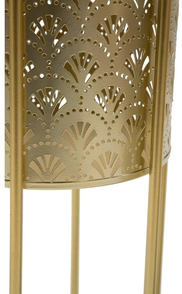 Set 2 suporturi pentru ghivece Mauro Ferretti Golvy, înălțime 40 cm, auriu