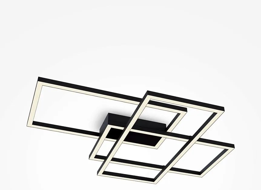 Lustra LED aplicata design modern Rida neagra