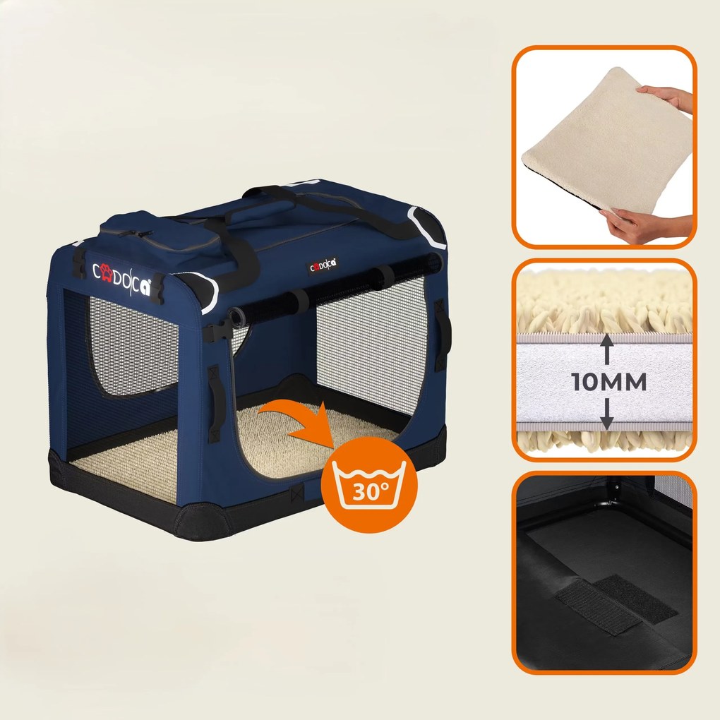 Deuba Geanta de transport pentru caini XXXL 101x69x70cm - albastra
