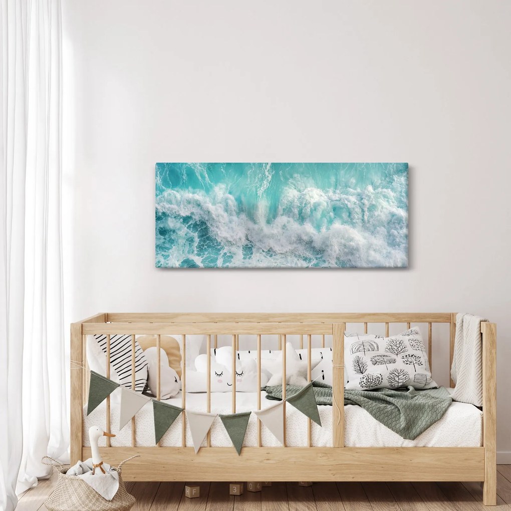 Tablou - Vedere a valurilor oceanului (120x50 cm)