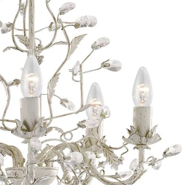 Lustră pe lanț ALMANDITE 5xE14/40W/230V Searchlight 2495-5CR