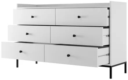 Set mobilier living Tezarta I (Alb + Negru) . 1105977