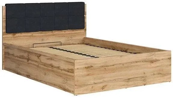 Tăblie tapițată pentru pat Tetrix 15 (negru . 1098498