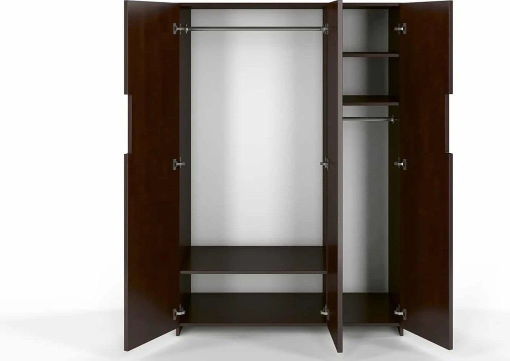 Dulap lemn masiv TerraCraft Fag, 128 × 60 × 180 cm
