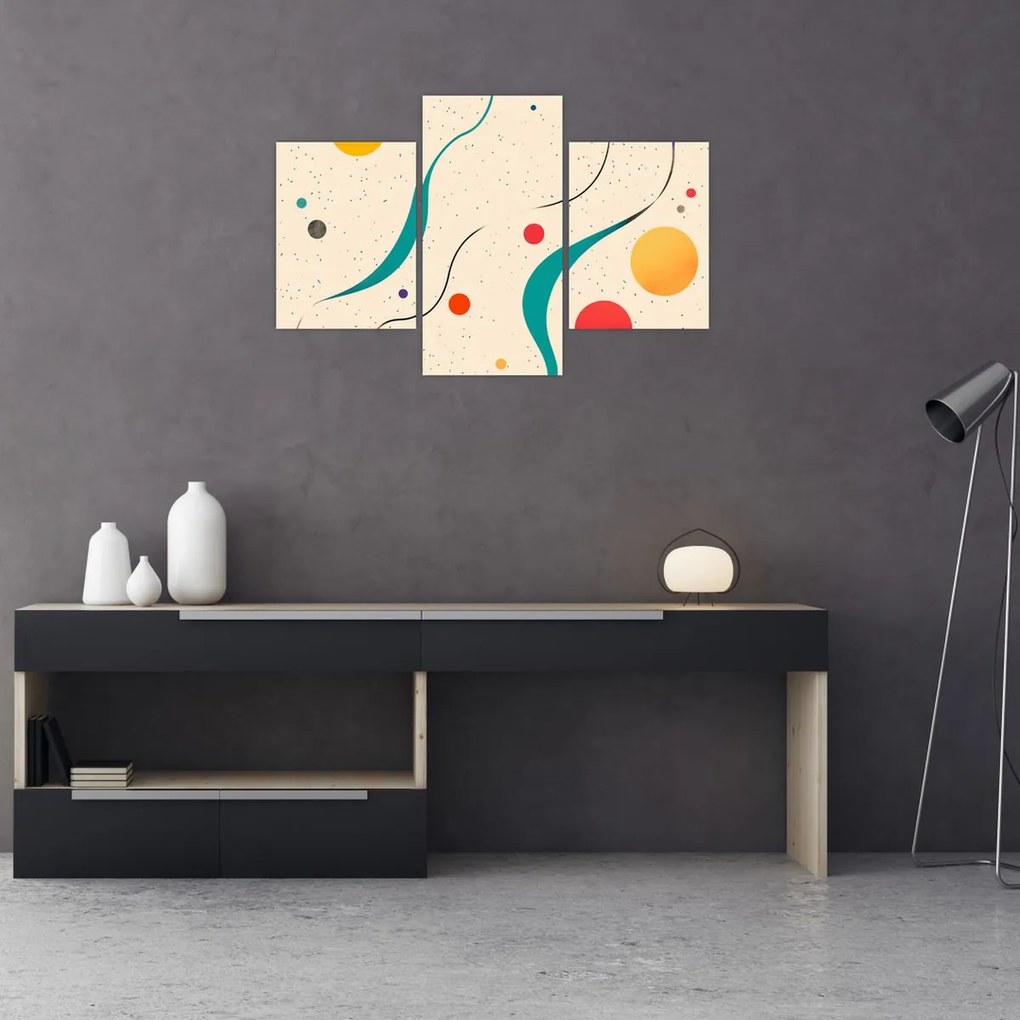 Tablou - Ilustrație colorată minimalistă (90x60 cm)