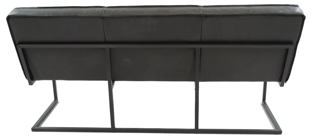 Banca dining din piele de bivol ✔ model FLEET SHANGHAI | Dimensiuni: 200x60x87x52 cm
