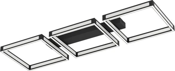 Plafonieră LED ALTAFLOR 3xLED/11,2W/230V neagră Eglo 99789