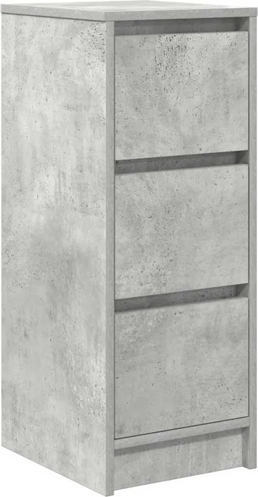 vidaXL Bufetă Gri Beton 29,5x34x76 cm Lemn prelucrat