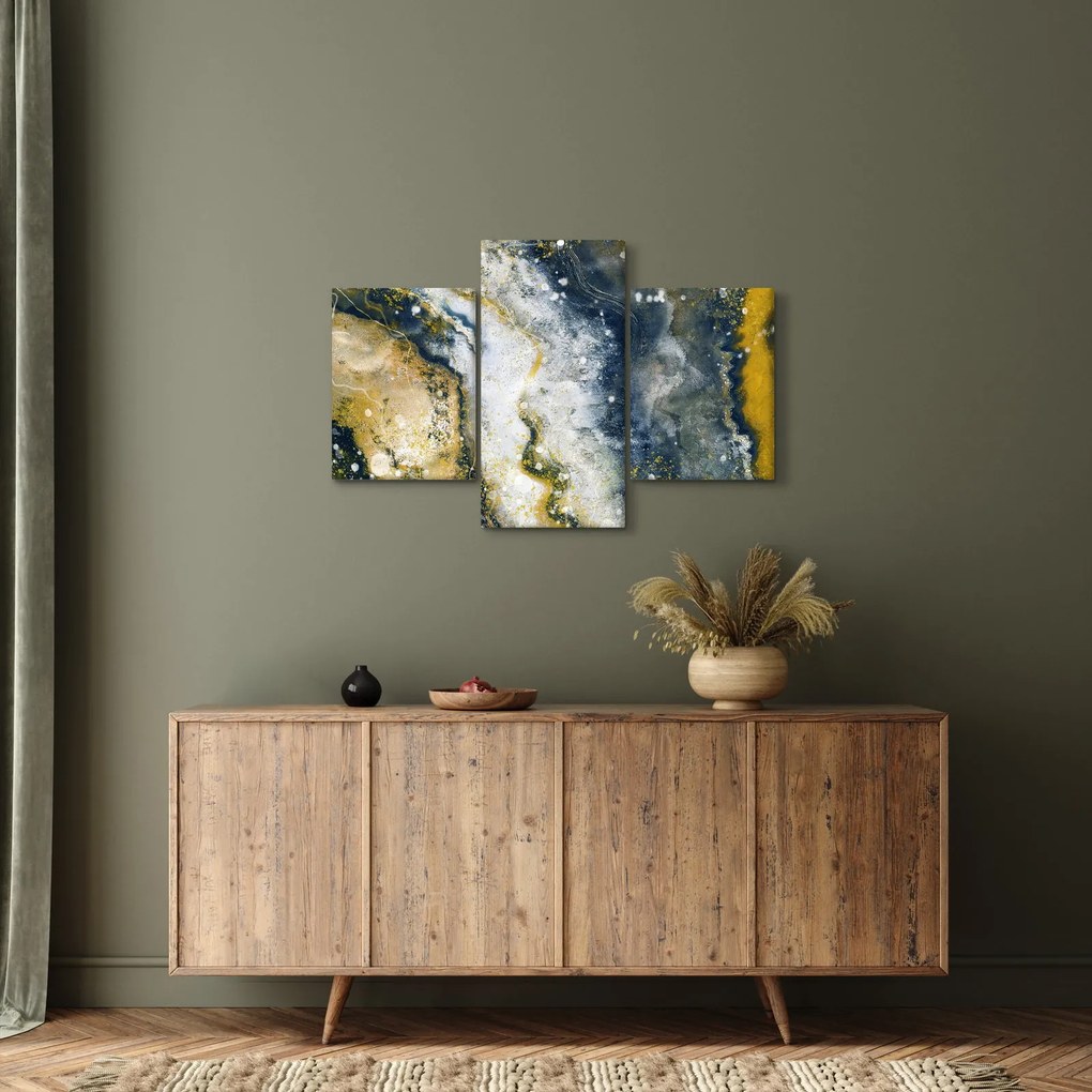 Tablou - Abstract auriu (90x60 cm)