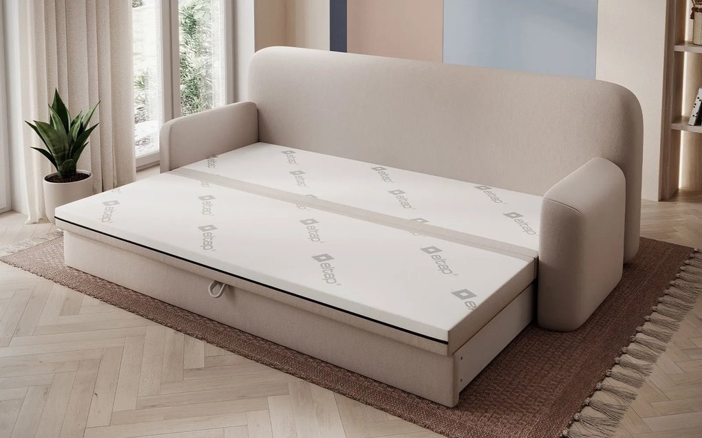 Canapea lemn masiv extensibilă Elioss Personalizabila, 236 × 89 × 87 cm - Tabbris 40
