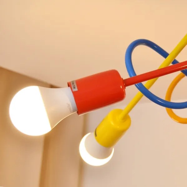 Lustr LED pentru copii OXFORD 5xE27/15W/230V montat pe tavan