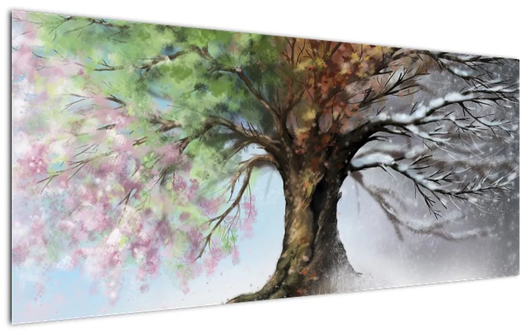 Tablou - Arborele celor patru anotimpuri (120x50 cm)